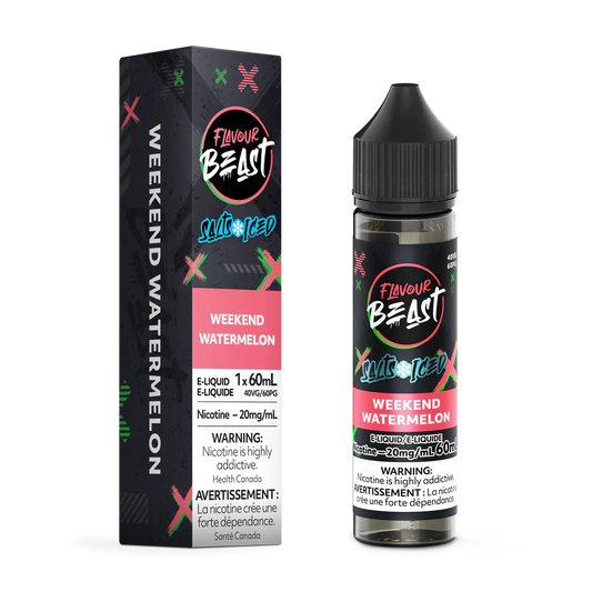 Flavour Beast Salt Nic E-liquid 60ml | Weekend Watermelon Iced