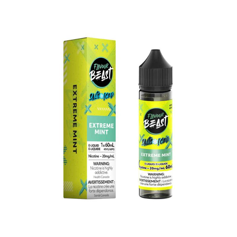 Flavour Beast Salt Nic E-liquid 60ml | Extreme Mint Iced