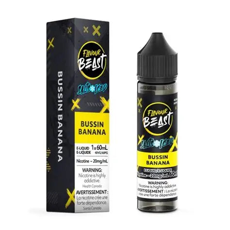 Flavour Beast Salt Nic E-liquid 60ml | Bussin Banana Iced