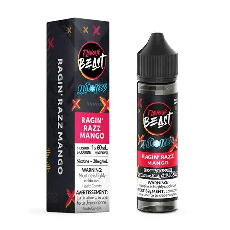 Flavour Beast Salt Nic E-liquid 60ml | Ragin' Razz Mango Iced