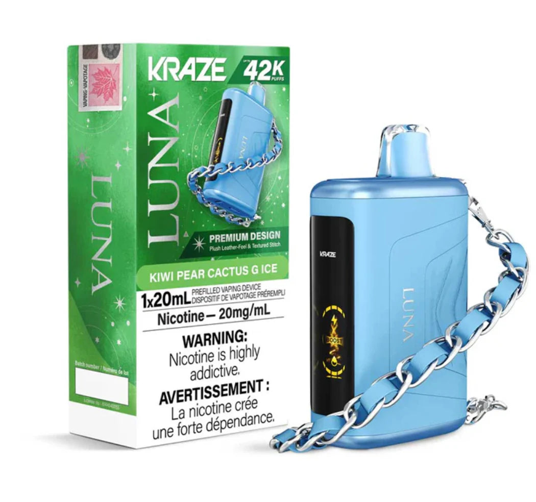 Kraze Luna 42K Kiwi Pear Cactus G Ice – 42,000 Puffs | 20mL