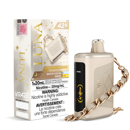 Kraze Luna 42K White Cocoa Swirl – 42,000 Puffs | 20mL