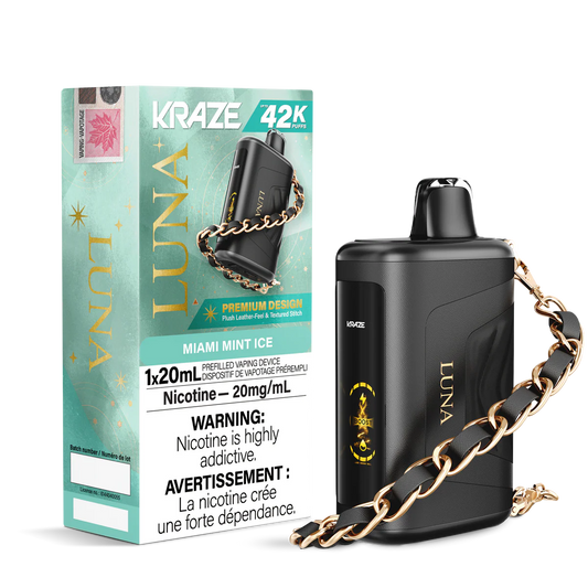Kraze Luna 42K Miami Mint Ice – 42,000 Puffs | 20mL