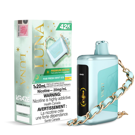 Kraze Luna 42K Fab Fresh Mint Ice – 42,000 Puffs | 20mL