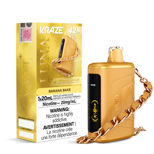 Kraze Luna 42K Banana Bake – 42,000 Puffs | 20mL