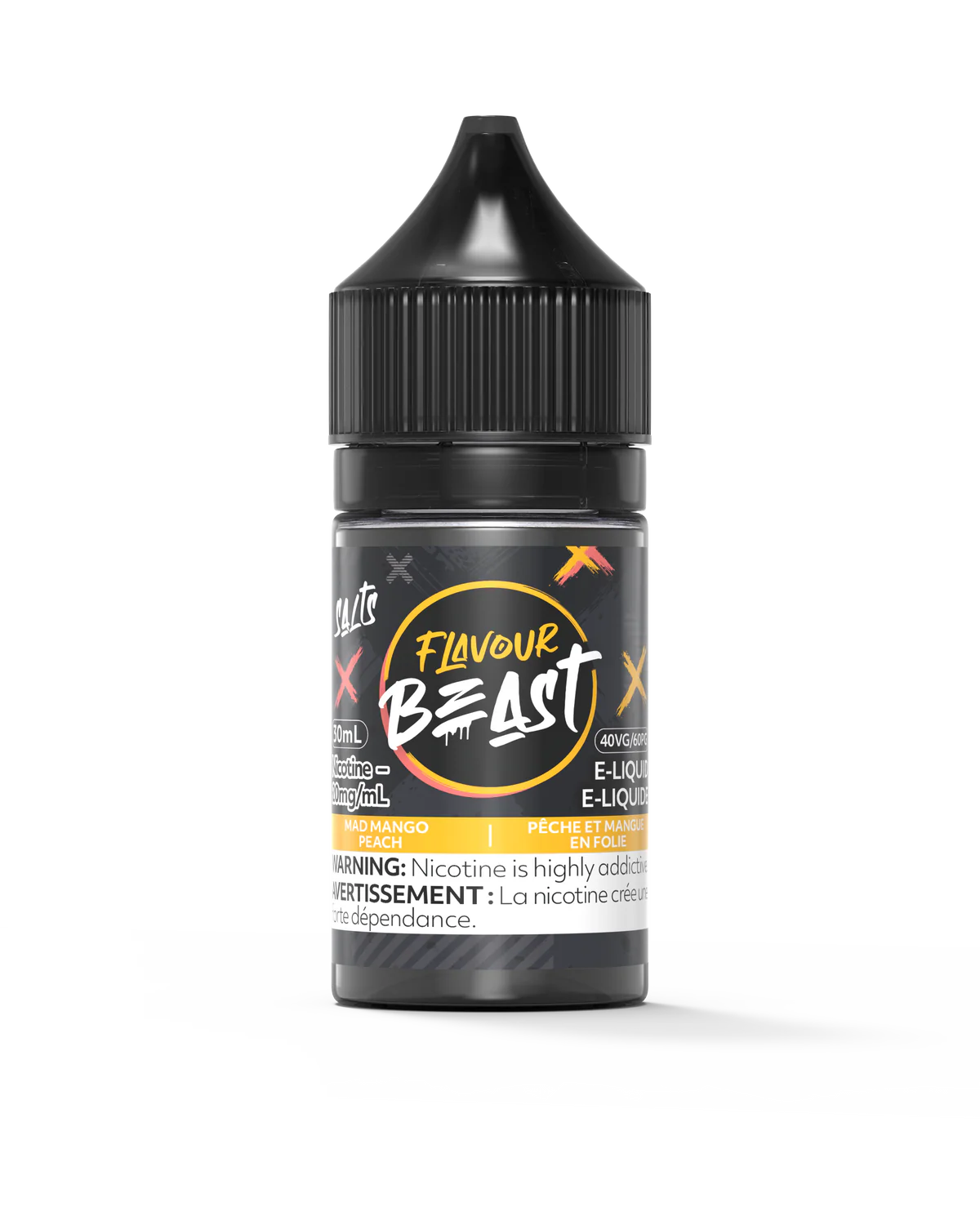 FLAVOUR BEAST E-LIQUID 30ML - MAD MANGO PEACH