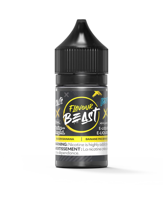 FLAVOUR BEAST E-LIQUID 30ML - BUSSIN BANANA ICED