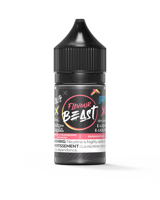 FLAVOUR BEAST E-LIQUID 30ML- STR8 UP STRAWBERRY BANANA ICED