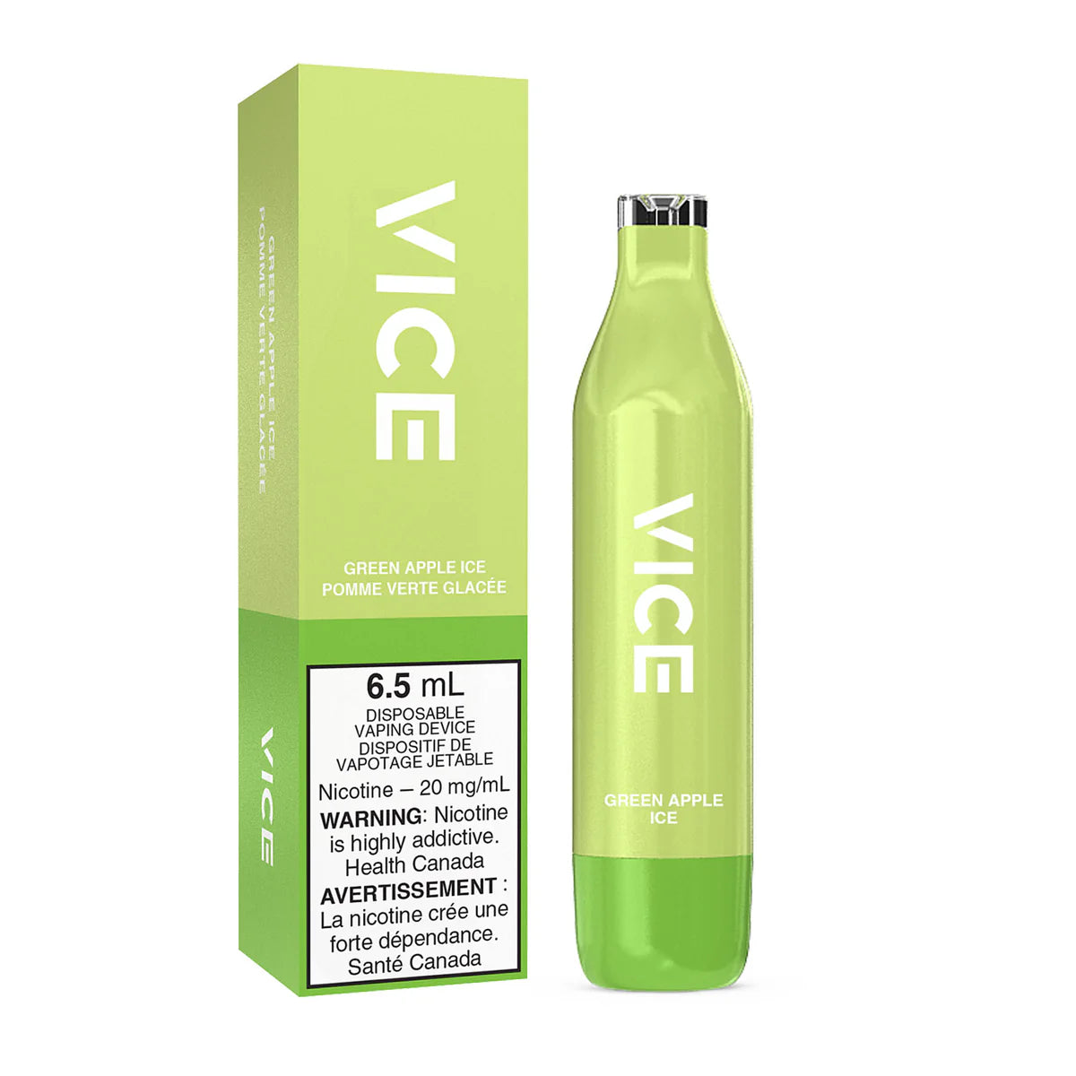 VICE 2500 DISPOSABLE VAPE - GREEN APPLE ICE