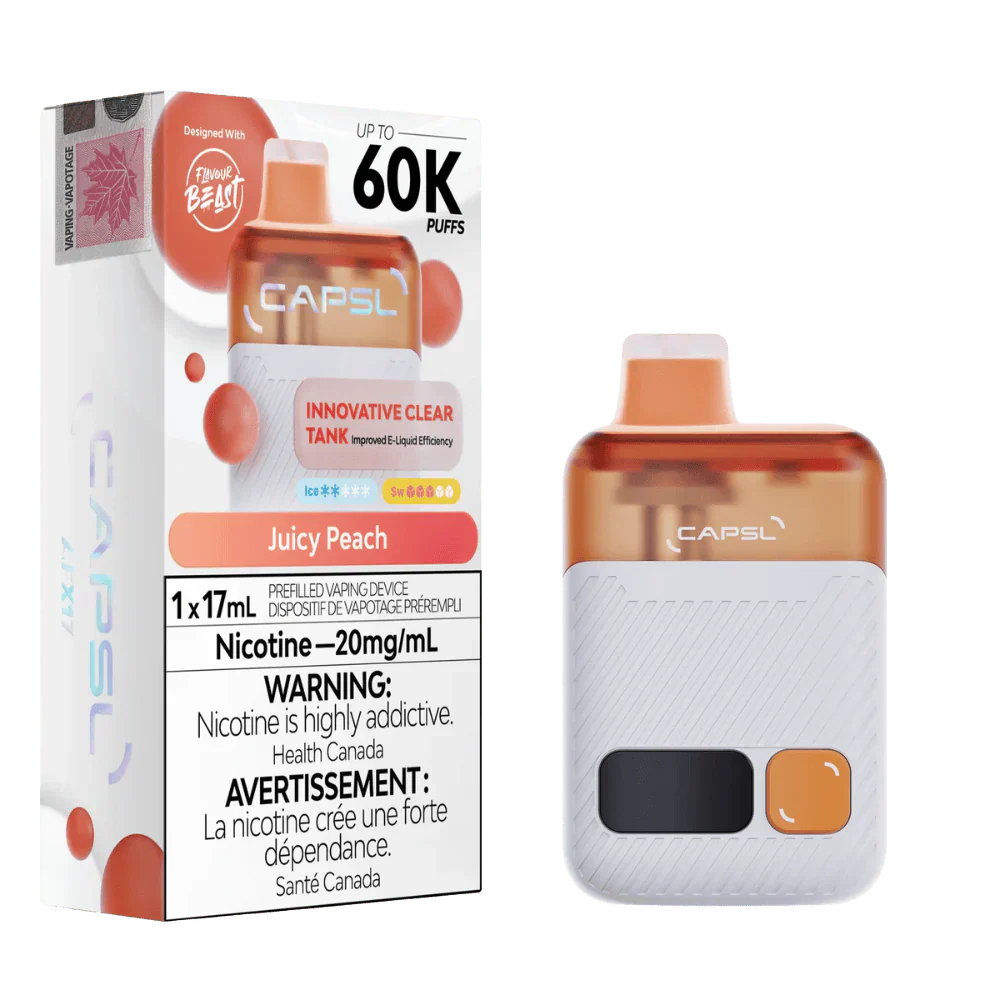 Capsl 60k Puffs by Flavour Beast - Juicy Peach | 20mg/ml