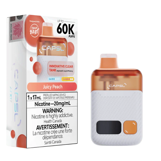 Capsl 60k Puffs by Flavour Beast - Juicy Peach | 20mg/ml