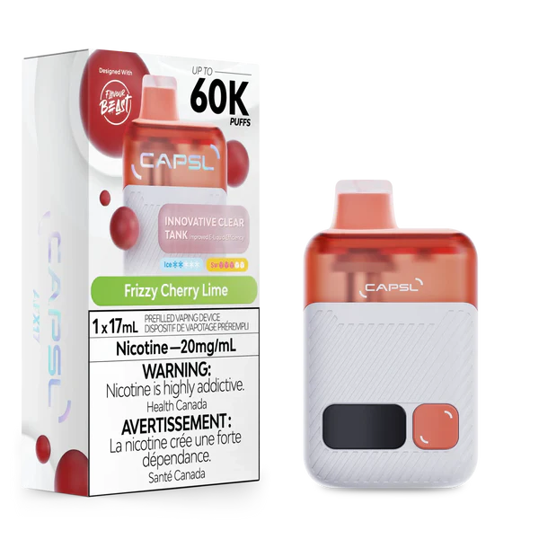 Capsl 60k Puffs by Flavour Beast - Frizzy Cherry Lime| 20mg/ml