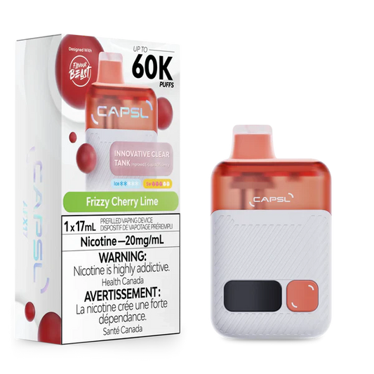 Capsl 60k Puffs by Flavour Beast - Frizzy Cherry Lime| 20mg/ml