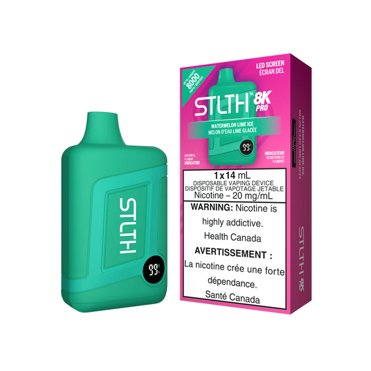 STLTH 8K PRO DISPOSABLE VAPE - WATERMELON LIME ICE