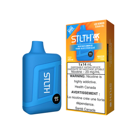 STLTH 8K PRO DISPOSABLE VAPE - BLUE RAZZ LEMON ICE