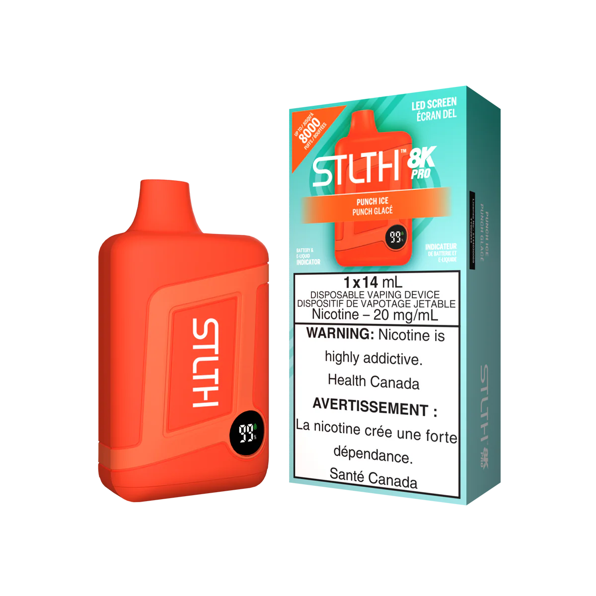 STLTH 8K PRO DISPOSABLE VAPE - PUNCH ICE