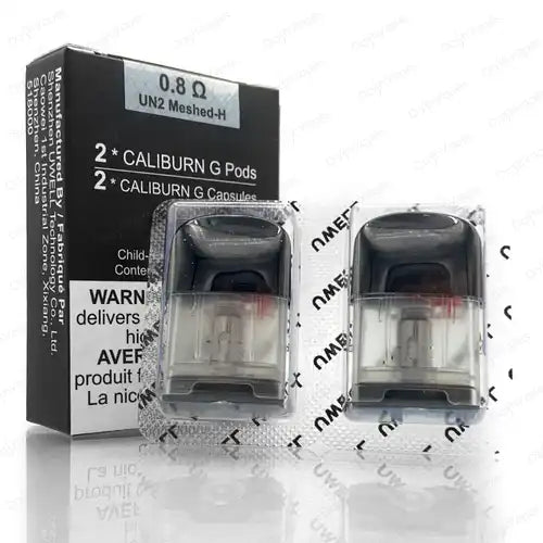 UWELL CALIBURN G 1.6ML 0.8Ω Replacement Pods (2 Pack) | Univape Canada